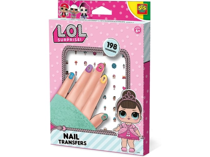 Autocolante de unhas SES CREATIVE L.O.L. 14193 SES CREATIVE - Kits e acessórios de arte para unhas - adesivos, figuras L.O.L., decorar unhas, aplicação fácil