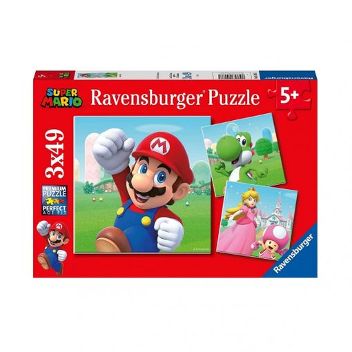 Puzzle SUPER MARIO BROS. 49 Pcs (Idade Mínima Recomendada: 5 anos) Ravensburger - Quebra-cabeças - super mario bros, 49 pcs, idade mínima 5 anos