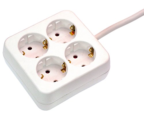 Extensão Elétrica SCHWABE 14411 (1.4 m - 4 tomadas) as - Schwabe - Fios e cabos elétricos - 1.4m, 4 tomas, proteção infantil, 230v, 3500w