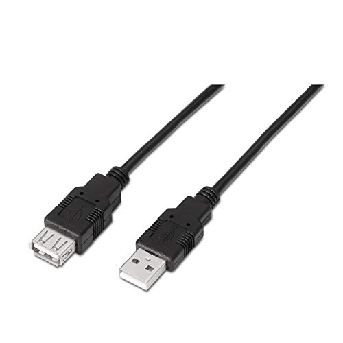 Cabo de Dados AISENS (USB A - 1.8 m - Preto) AISENS - Cabos de armazenamento e transferência de dados - usb a, 18 m, preto