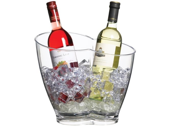 Frapes Duplos em Acrílico KITCHEN CRAFT Transparentes BAR CRAFT - Baldes de bebidas e resfriadores - duplo, acrilico, transparente