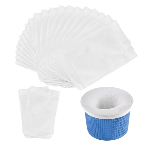 Filtro de Piscina SKIMMER 20 Calcetines (Branco - 20 Unidades) TALIFOCA - Móveis de exterior - piscina, skimmer, calcetines