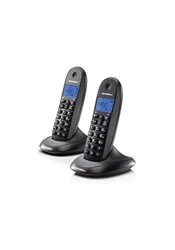 Telefone sem fio MOTOROLA C1002L Preto, Prateado Motorola - Telefonia - telefone sem fio, motorola c1002l, preto, prateado, dect, secretária
