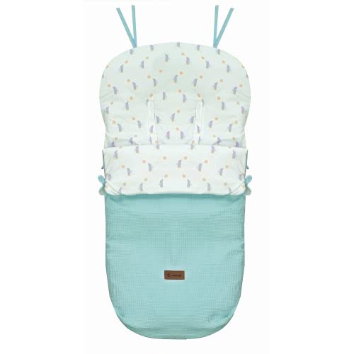 Saco de Viagem JANÉ Nest Plus (Algodão - Azul) Jané - Forros e sacos de transporte para bebês - suspensão, algodão, poliéster, azul