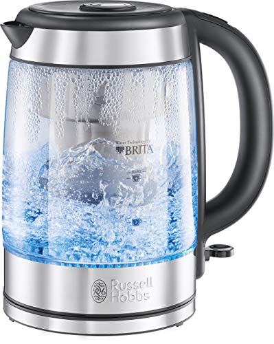 Russell Hobbs Chaleira elétrica de vidro com filtro brita 20760-57 Russell Hobbs - Eletrodomésticos de cozinha - 1.5 L, elétrico, filtro brita, indicador de nível