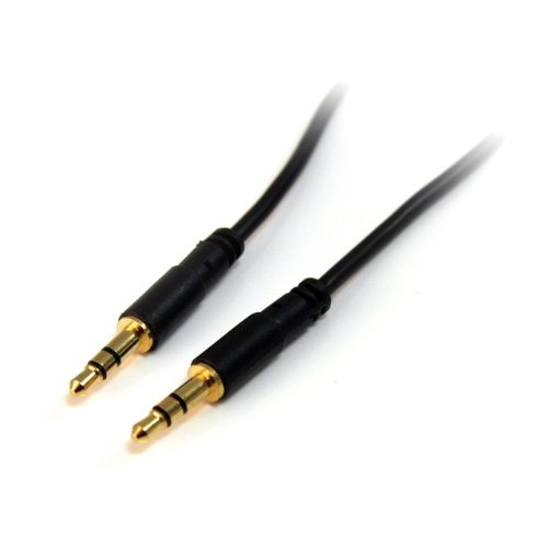 Cabo de Áudio STARTECH (Jack 3.5mm - 90 cm - Preto) STARTECH.COM - Fios e cabos elétricos - jack 3.5mm, 90 cm, preto