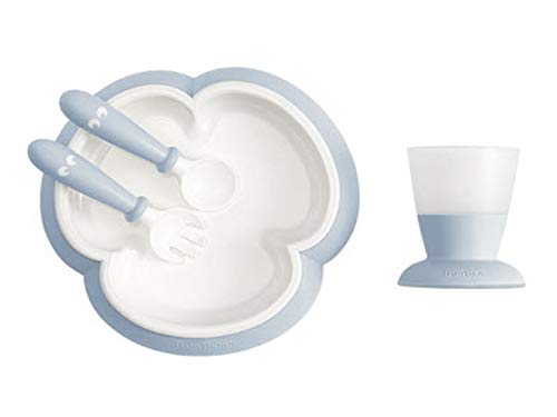 Baby Björn Conjunto de Refeição Azul Pastel (Recondicionado Como Novo) BabyBjörn - Jogos de jantar - refeição, azul pastel, reconhecido como novo