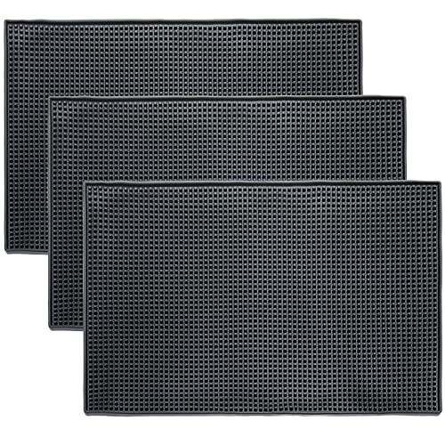 Conjunto de 3 Tapetes HOMTONE (Preto - Espuma) Huanbai - Tapetes - espuma, pernas de borracha, amovível, lavável