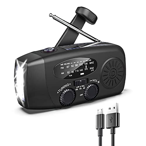 Rádio Portátil MENGTECH com Carregamento de Smartphone Mengtech - Radios - am/fm, usb, bateria recarregável, led, sos