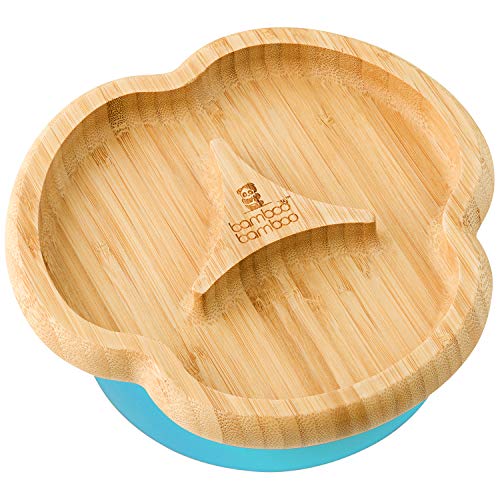 Prato com Válvula de Sucção em Bambu Natural J remoir - Utensílios de mesa - bambu, natural, válvula de sucção