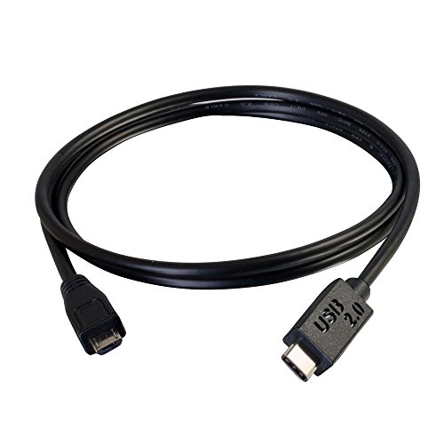 Cabo de Dados C2G (USB-C - Micro USB B - 1 m - Preto) C2G - Cabos de armazenamento e transferência de dados - usb-c, micro-usb b, 1 m, preto