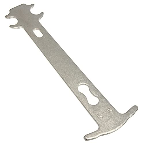 Medidor de desgaste de corrente MALAYAS Wisfor - Peças para bicicletas - aço, cromo-vanádio, 100 g, 80 x 20 x 80 mm