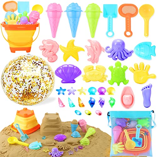 Brinquedo de Praia 39Pcs com Caixa Dobrável 2 L Echehi - Brinquedos - brinquedo, praia, caixa dobrável, 2 L