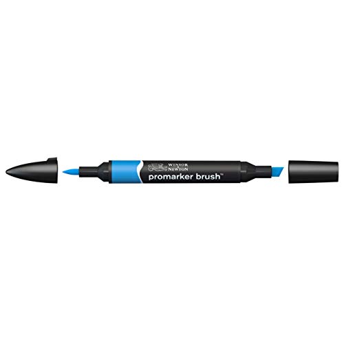 Caneta de Feltro WINSOR & NEWTON Promarker Azul ColArt Americas - Marcadores e marcadores de texto - feltro, duas pontas, lavável, tinta à base de água