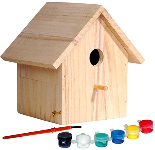 Kit de Artesanato DOBAR 22368FSC (8 anos) dobar - Casas para pássaros - pinturas, vassoura, pincel, esponja, caixa nido