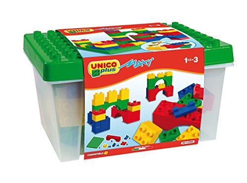 Blocos de Encaixe JUMBO Maxi (Idade Mínima: 1 - 48 Peças) Unico - Blocos de encaixe - 15 cm x 10,5 cm, 48 peças, crianças, construção