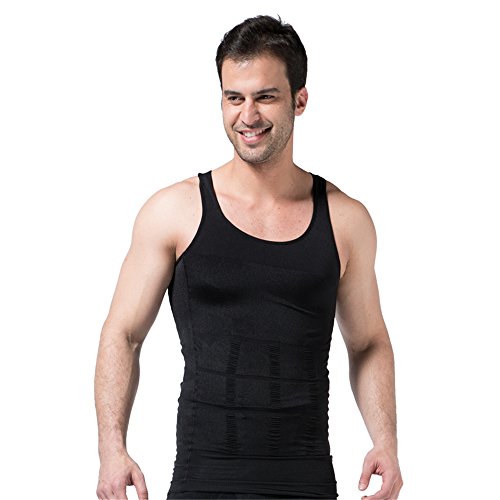 Baronhong Gynecomastia Compressão Camiseta para Homens Preto Tamanho M BaronHong - Roupa interior - compressão, homens, preto, tamanho m