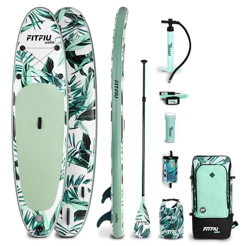 Tábuas de surf FITFIU Fitness (Verde - 320 x 81 x 15 cm) Fitfiu Fitness - Náutica e esportes aquáticos - 320 x 81 x 15 cm, drop stitch, eva, 100 kg, portátil