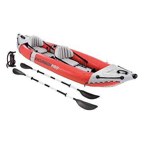 Barco Insuflável INTEX Excursion Pro (4 Pessoas) INTEX - Caiaques - 4 pessoas, 3 câmaras, tricapa, valvas duplas