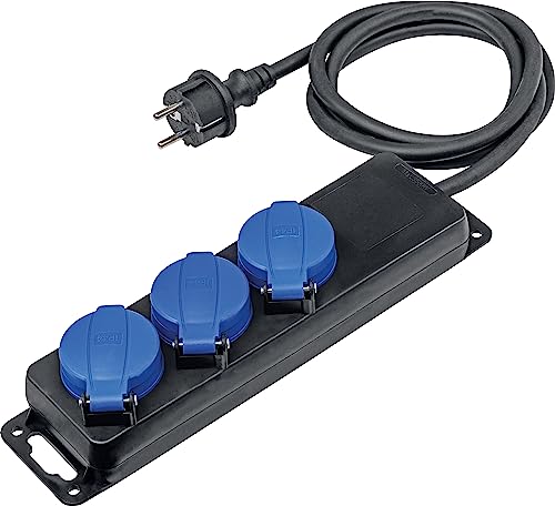 Extensão Elétrica SCHWABE 38601 (3 Tomadas) as - Schwabe - Fios e cabos elétricos - 3 tomadas, proteção contra salpicos