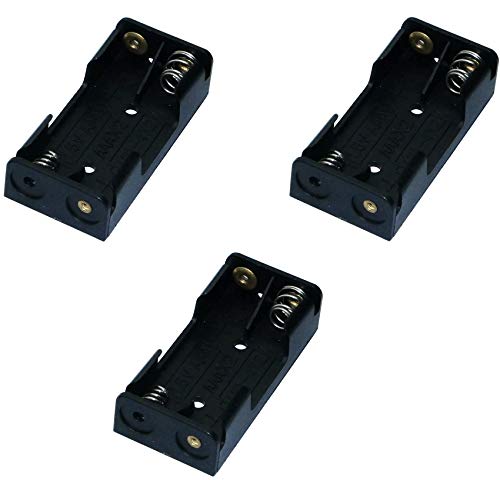 Aerzetzix 3X Portapilas Para 2 Pilas Tipo AAA LR03 AERZETIX - Baterias - portapilhas, 2 pilhas, aaa lr03, ligação