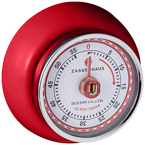 Relógio de Cozinha KÜCHENPROFI 26Z72327 Zassenhaus - Temporizadores de cozinha - 30 minutos, aço inoxidável, vermelho