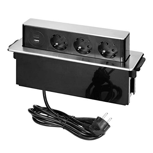 Extensão Elétrica ORNO Regletas com 3 Tomadas e 2 Portas Usb Orno - Fios e cabos elétricos - 3 tomadas, 2 portas USB, 4 m