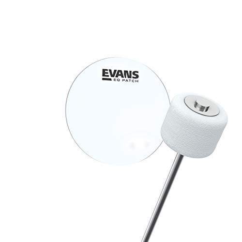 Evans 2G EHEP1E Transparente Individual Pedal de efeito Evans - Abafadores para pratos e tambores - individual, transparente, plástico