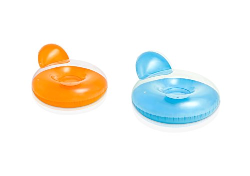 Espreguiçadeira Insuflável INTEX (Rosa - Poliéster) INTEX - Colchões e espreguiçadeiras de piscina - insuflável, 137 x 122 cm, poliéster, depósito de água