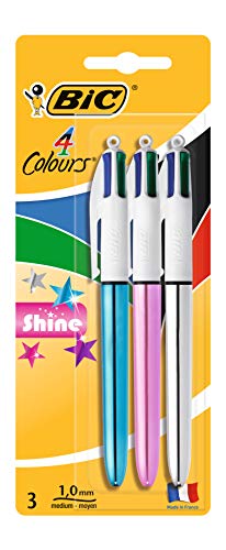 Esferográfica BIC 4-Colour (Multicor - 3 Unidades) BIC - Canetas - multicor, 3 unidades