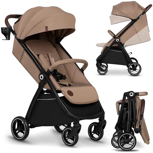Carrinho de Bebé Individual LIONELO Ingrid LIONELO - Móveis para bebês e crianças pequenas - compacto, prático, filtro UV, estofado