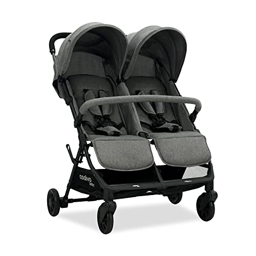 Carrinho de Bebé Individual ASALVO Henry Cinza (49 x 44 x 91 cm) Asalvo - Móveis para bebês e crianças pequenas - cinto de segurança, barra de fixação, 49 x 44 x 91 cm