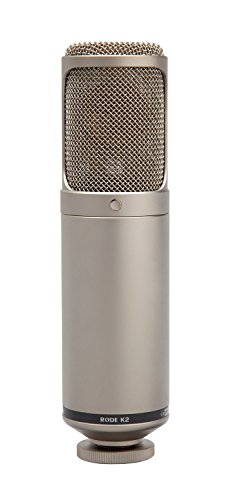 Microfone de Condensador RODE K2 Preto e Dourado Rode Microphones - Microfones - condensador, dupla camada, polarização externa, ampliação de alta qualidade