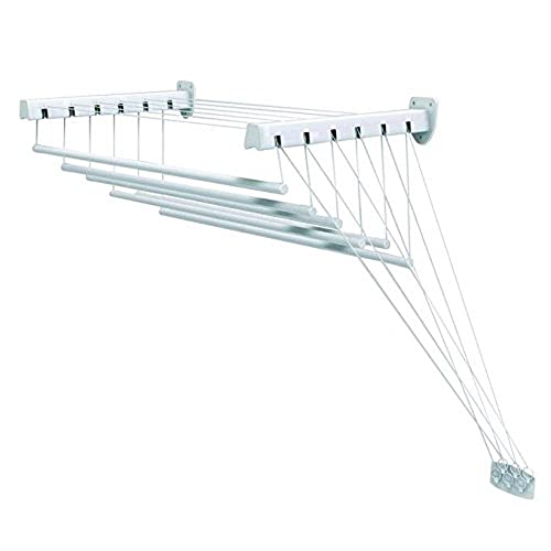 Varão de Roupeiro GIMI LIFT 140 (Branco - Aço) gimi - Secadores e cabides - 6 barras, xxl, deslizamento vertical