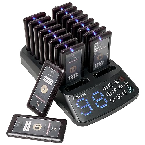 Localizador de Chamadas RETEKESS T115 (Preto) Retekess - Telemóveis - localizador, chamadas, preto