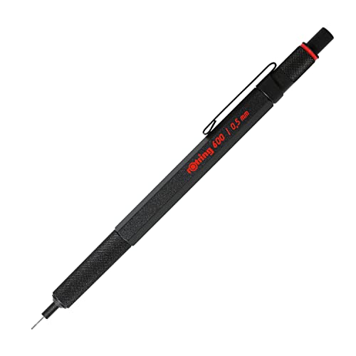 Lapiseira ROTRING 600 0.5mm Preto (Ponta de 0.5 mm) Rotring - Lápis - 0.5 mm, metal, hexagonal, tinta à base de água