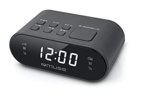 Rádio Despertador MUSE M-10 CR (Preto - Digital - Alarme Duplo) Muse - Áudio - rádio despertador, muse m-10 cr, preto, digital, alarme duplo