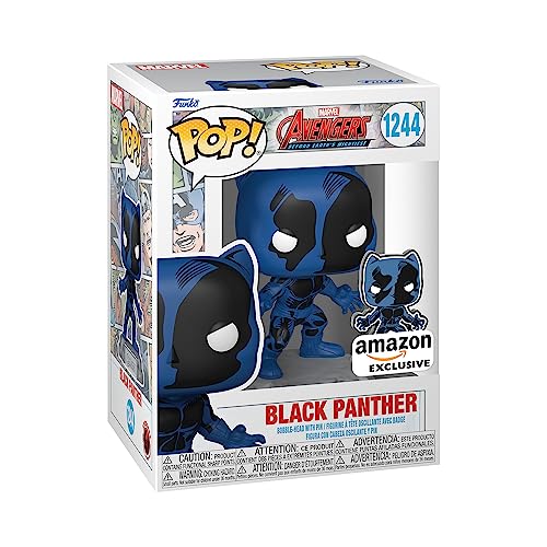 Figura FUNKO Pop! Marvel: A60-Comic Black Panther w/ Enamel Pin Funko - Bonecos de ação e brinquedo - figura, vinil, black panther, enamel pin, marvel