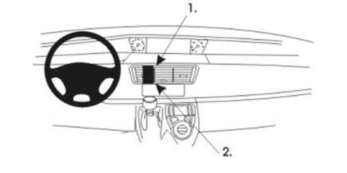 Suporte BRODIT ProClip 852925 (Universal - Preto) Brodit - Auto-falantes veiculares - universal, preto