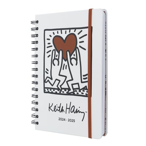 Agenda Escolar ERIK EDITORES Keith Haring (A5 - 2024/2025 - Semanal - 14.8x21cm) Grupo Erik - Calendários, organizadores e planejadores - A5, 2024-2025, semanal, 14.8x21cm