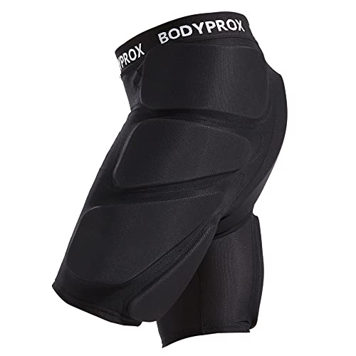 Calças BODYPROX Protetor (Preto - 38/40) Bodyprox - Calças de hóquei - protetor, transpirável, ajustáveis, acolchoadas