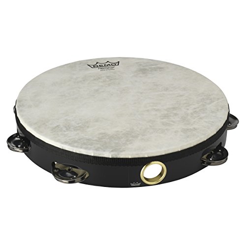 Tamborim REMO TA-5110-70 (Tambores e atos) Remo - Percussão manual - fiberskyn, aço, 1,2 kg, preto