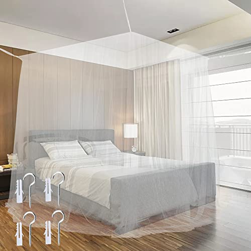 Mosquiteiro com Dossel JTDEAL | Branco (Textil) JTDEAL - Roupa de cama - mosquiteiro, dossel, tecido resistente, compacto
