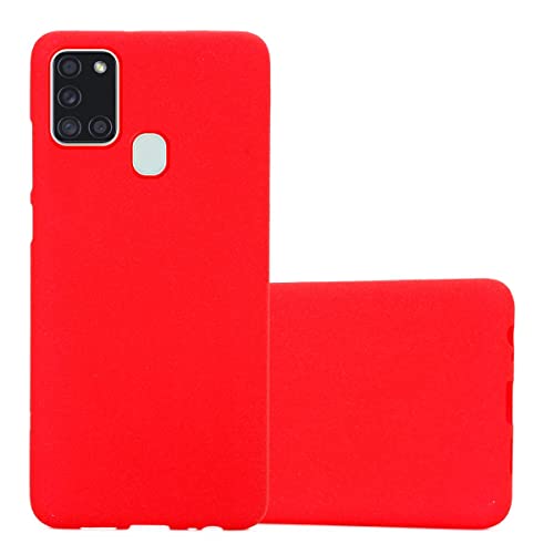 Capa para Samsung Galaxy A21S Vermelho CADORABO - Capas para telemóveis - vermelho, samsung, silicone, resistente a riscos