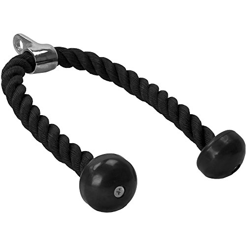 Mangueira de Tríceps com Anel para Peso e Cabo Ajustável 68 Cm GORILLA SPORTS Gorilla Sports - Acessórios para máquinas de levantamento de peso e bancos de exercício - anel, peso, cabo ajustável, 68 cm