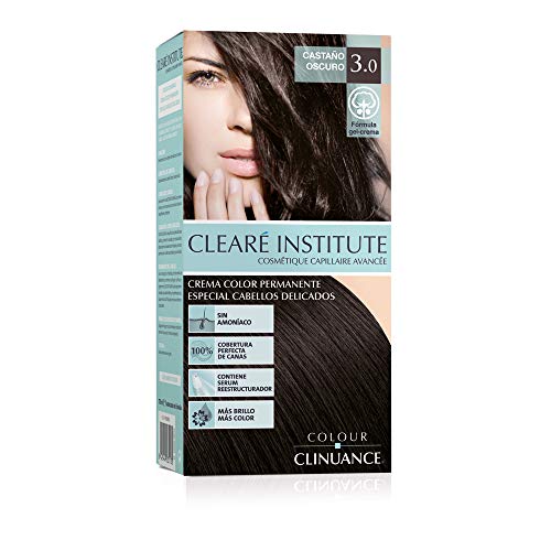 Coloração para o Cabelo CLEAR INSTITUTE 3.0 Castanho Escuro (1 Un) CLEARÉ INSTITUTE - Coloração de cabelo - castanho escuro, hidratante, spray