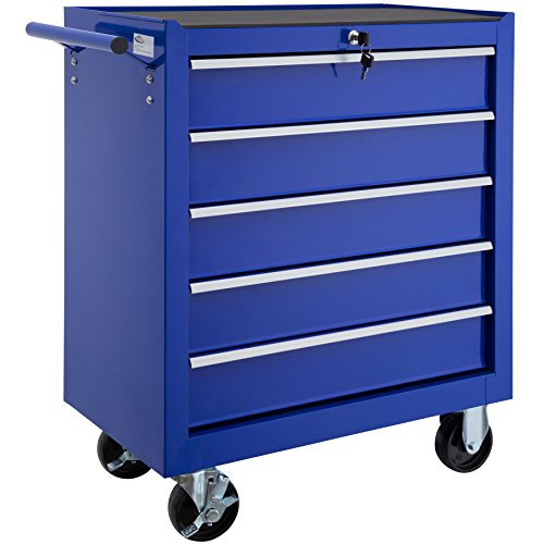 Carrinho com Prateleiras TECTAKE 402798 Azul TecTake - Conjuntos de móveis - prateleiras, azul