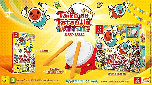 Jogo Nintendo Switch Taiko no Tatsujin: Drum N' Fun (Inglês) BANDAI NAMCO Entertainment - Software de jogos de vídeo - nintendo switch, rhythm, multijogador, esrb e10+, pegi 3+