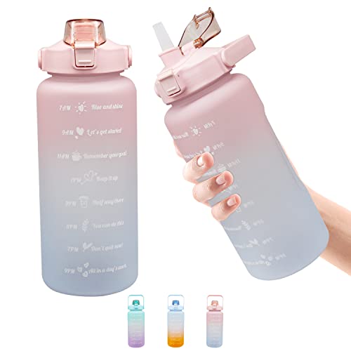 Garrafa de Água MINGHAOYUAN 2L | Rosa (Fitness, Musculação) minghaoyuan - Garrafas de água - 2L, rosa, fitness, musculação