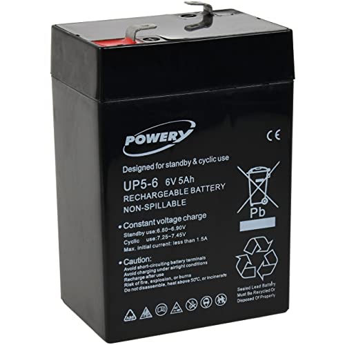 Bateria para Carrinho de Bebé POWERY 0003/0060 POWERY - Baterias - bateria, carrinho bebé, powery, 0003/0060, 6v, 5ah